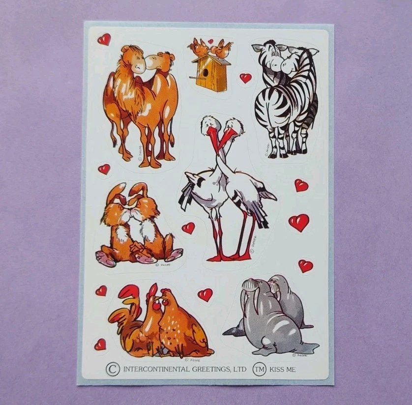 Sticker Vintage 90er Jahre Papier Sticker Herma Tiere für Stickersammlung  - Bild 1 von 1
