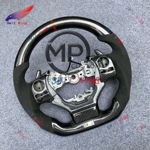 Volante de fibra de carbono personalizado apto para Lexus IS250 IS300 IS350 RC300 2014-20 - Imagen 1 de 12