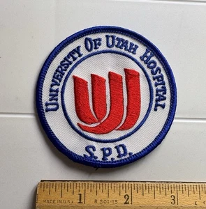 University of Utah Hospital SPD Round Embroidered Patch Badge - Picture 1 of 3