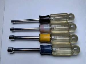 Craftsman 4pc Nut Drivers - 3/16, 1/4, 5/16, 3/8in., -V- Series, USA  Orange - Picture 1 of 10