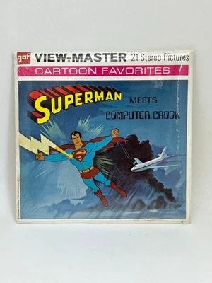SEALED 1970 Superman Meets Computer Crook GAF View-Master 3 Reels Packet B584 - Image 1 of 2