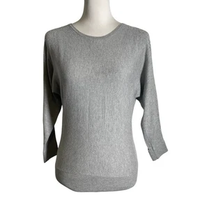 Maglione Loft Donna XS Grigio Cotone Maglia Impreziosito Pullover Spalla Fredda - Foto 1 di 17
