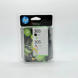 HP 305 2-pack Black/Tri-colour Original Ink Cartridges - 6ZD17AE - Picture 1 of 3