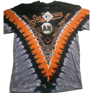 Camisa Tie Dye Azul Líquido Vintage Majestic San Francisco Giants Para Hombre’s L Nueva Con Etiquetas  - Imagen 1 de 7