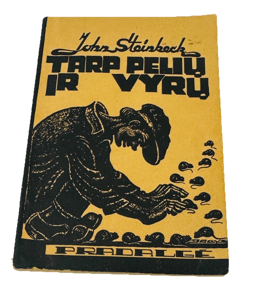 1950 Tarp Pelių ir Vyrų – Lithuanian MICE AND MEN John Steinbeck Post-WWII Copy - Image 1 of 4