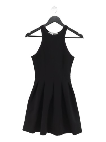 Alexander Wang Abito Donna Midi XS Nero Poliestere con Cotone Spandex A Line
