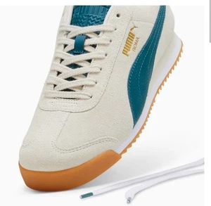 Size 6 PUMA Roma Suede Men's Sneakers Unisex Trainers. Alpine Snow-Cold Green - Picture 1 of 19