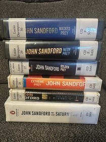 John Sandford Audiobook CD Lot 6 Lucas Davenport Prey Saturn Run Unabridged