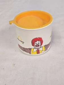Vintage 1983 McDonald's Juice Cup Mug Whirley Ronald McDonald Plastic W/Lid - Picture 1 of 7