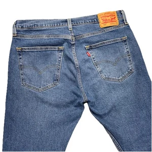 Levi's 512 Jeans Herren 34x28 Blau Denim Stretch Faded Slim Tapered Fit Zip Fly - Bild 1 von 13