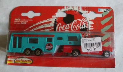 Majorette Camping car + Caravan  " Coca-Cola" - Photo 1/3