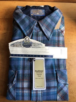 Vtg NOS Pendleton High Grade Western Wear pearl snap mens shirt large - Image 1 of 4
