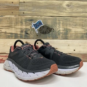 Hoka One One Gaviota 2 DSLN Running Sneakers Women’s Size 8 Dark Gray Peach - Picture 1 of 12