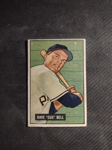 1951 Bowman #40 Dave "Gus" Bell RC Pittsburgh Pirates VG Item Q - Picture 1 of 2