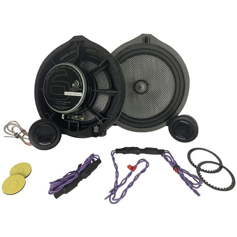 MASSIVE AUDIO HON-6K 6.5" 80W RMS HONDA OEM DROP-IN COMPONENT SPEAKER SYSTEM NEW - Image 1 of 4