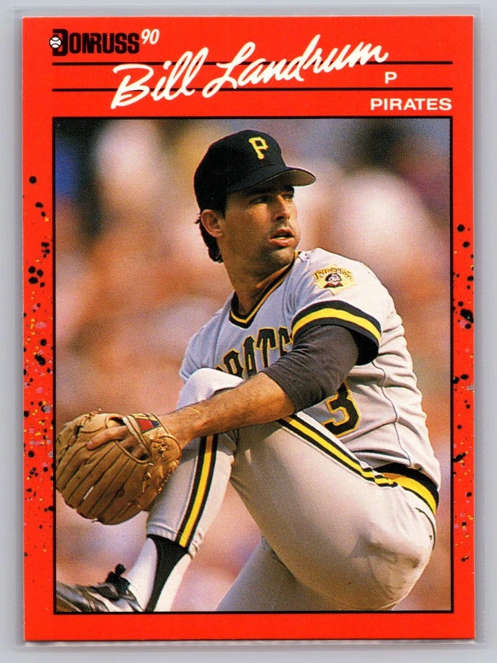 1990 Donruss #668 Bill Bandrum Pittsburgh Pirates MLB Baseball Card - Image 1 of 2