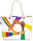 Pride LGBTQ Hands Beach Bag Hände Zusammenhalt Armband Gruppe Freunde Gay pride