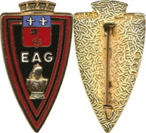 Ecole d’Application du Genie, guillochierter Rücken, Anstecknadel, Drago Noisiel 250 (0056) - Bild 1 von 1