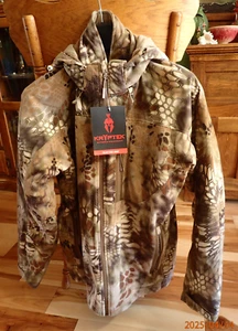 KRYPTEK VELLUS FLEECE HOODED JACKET HIGHLANDER CAMO SIZE L NEW WITH TAGS - Picture 1 of 15