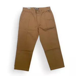 Totalmente Nuevo Para Hombre Vans Auténtico Pantalón Chino Relajado Recortado Café Licor Talla 32 - Imagen 1 de 1