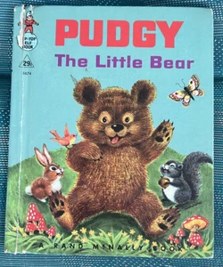 PUDGY THE LITTLE BEAR  1964 RAND MCNALLY TIP-TOP ELF CHILDREN'S BOOK 8674 - Picture 1 of 13