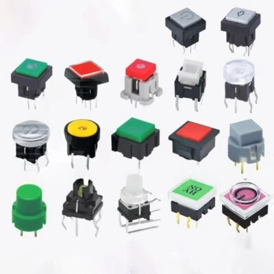 Momentary Tactile Tact Push Button Switches With LED Mini Micro Switch 6mmx6mm - Image 1 of 3