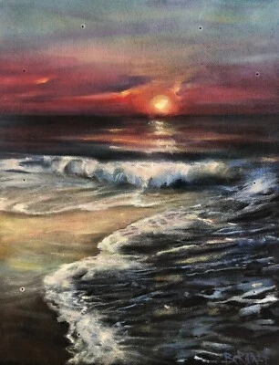 Das beste Geschenk Ölgemälde Bild  Öl Acryl Handgefertigt Leinwand Malerei Kunst - Bild 1 von 4