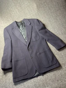 Eddie Bauer Blazer Herren Größe 40L marineblau Kamelhaar - Bild 1 von 12