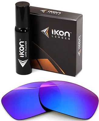IKON LENSES Polarized IKON Iridium Replacement Lenses For Oakley Twoface Violet Mirror
