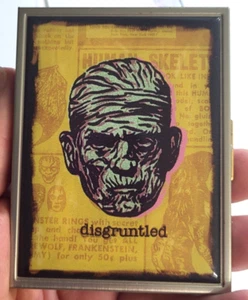 DISGRUNTLED MUMMY Zigarettenetui - Retro-a-Go-Go Metall Geldbörse Monster Karloff - Bild 1 von 2