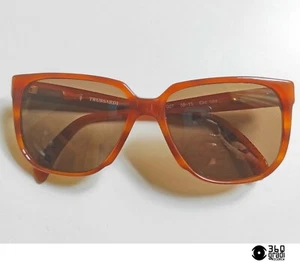 Trussardi TS 007 occhiali da sole in acetato marrone vintage 1980 (medium) - Foto 1 di 10