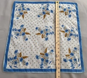 Vintage Uana Quadratischer Schal Damen Einheitsgröße Blumenmuster Mehrfarbig 21”x21” - Bild 1 von 5