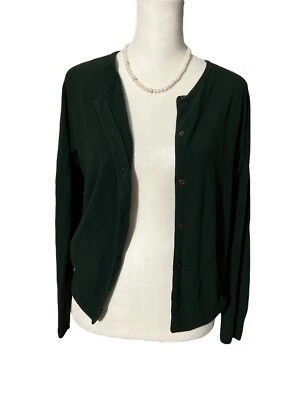 Laura Scott Petite Cardigan Acrylic Green Small - Image 1 of 4