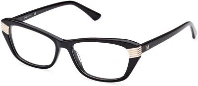 Marciano By Guess GM0385 001 Black Plastic Cat Eye Eyeglasses Frame 53-15-145 GM - Image 1 of 3