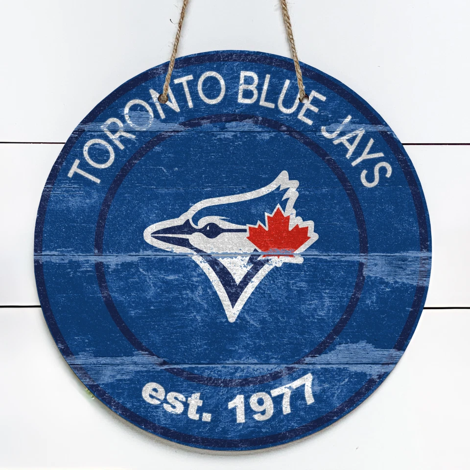 Letrero redondo Toronto Blue Jays 10" metal interior/exterior (aspecto vintage) Foto 1 de 1