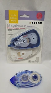 Runner adesivo Xyron 3/8 pollici nuovo con scatola 28 piedi con ricarica più nastro tombo usato - Foto 1 di 10