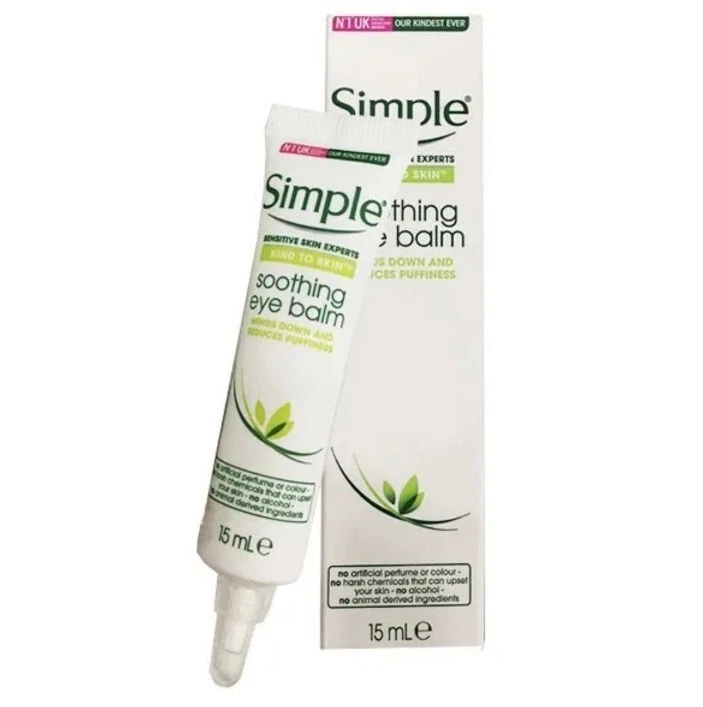 Simple Kind To Skin - Soothing Eye Balm 15 m - Reduces Puffiness  - Image 1 of 1
