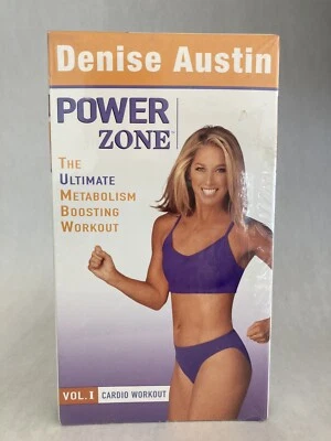 Denise Austin Power Zone Metabolism Workout Vol.1-3 Cardio, Toning, Abs VHS New - Image 1 of 4