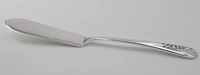 Cuchillo de mantequilla maestro de mango plano International Blossom Time Sterling 7-1/4" Foto 1 de 4