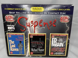 Suspense Best Selling Audiobooks: The Last Raven, Impulse & Mischief 9 CDs NEW - Picture 1 of 3