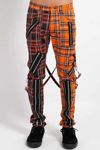 Pantalones Tripp NYC Madness [A cuadros negros/naranja] - Imagen 1 de 12