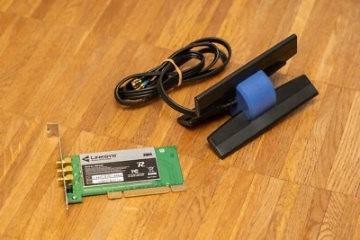 Linksys WMP300N Wireless-N PCI WLAN-Karte inkl. 3-fach Antennensystem (Cisco) - Bild 1 von 4