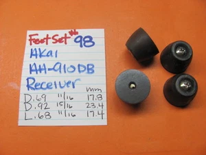 📈FEET SET #98 AKAI AA-910DB STEREO RECEIVER - Picture 1 of 1
