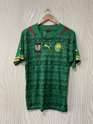 CAMEROON 2014 HOME FOOTBALL SHIRT SOCCER JERSEY PUMA 744553 sz M MEN Cover