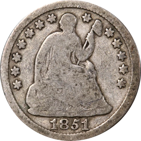 1851-P Seated Liberty Half Dime Great Deals From The Executive Coin Company Cover