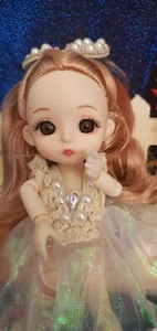 16cm BJD 1/12 Tiny Cute Doll Soft Plastic With Expression Face Full Set - Picture 1 of 5