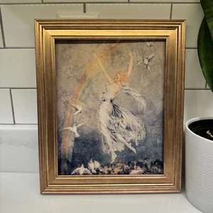 FRAMED Louis Icart Art French Art Women Victorian Rainbow Artwork Wall Decor - Picture 1 of 3