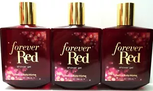 Bath & Body Works FOREVER RED Shower Gel, Original, 10 oz/295 mL, NEW x 3 - Picture 1 of 3