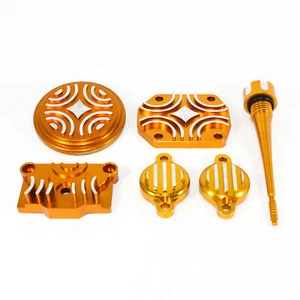 GOLD CNC ENGINE DRESSING DRESS UP KIT 125cc 140cc 150cc PIT PRO Trail Dirt Bike - Picture 1 of 2