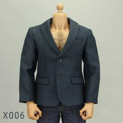 1/6 男式西装外套上衣夹克布适用于 12 英寸 HT TBL PH 男性肌肉人偶身体 — 第 1/4 张图片